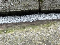 Schadhafte Stelle Ausfüllen und erhitzen